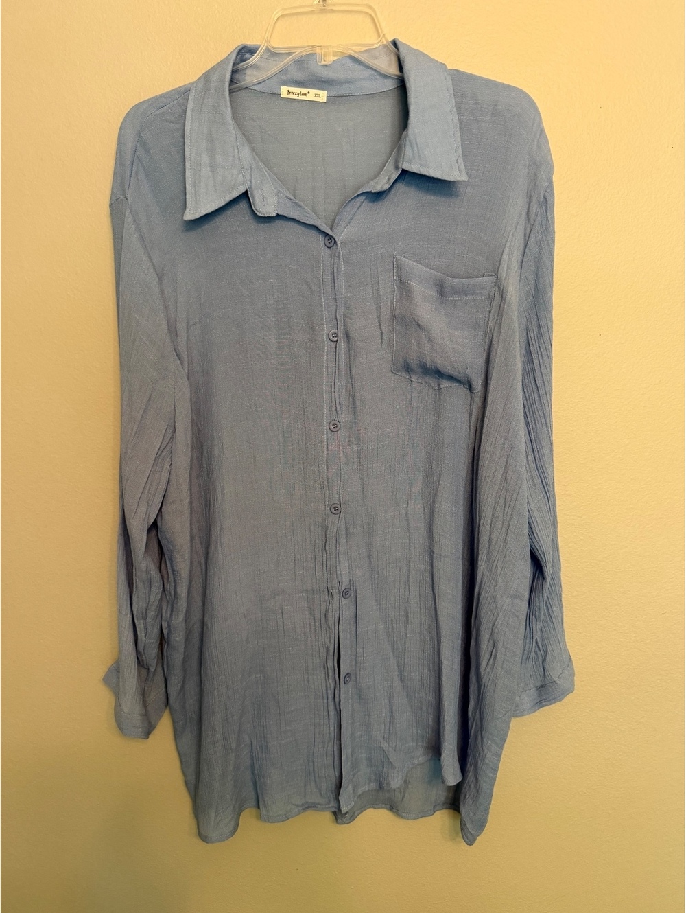 Breezy Lane Lightweight Button Down Shirt/Dress XL/XXL